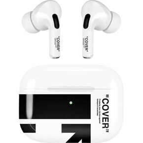 Skinit Decal Audio Skin Compatible with AirPods Pro 2nd Gen - Black and White Stripes Design
