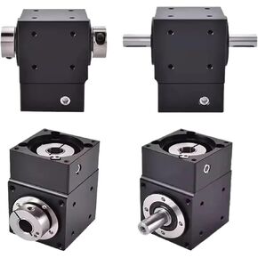 1pcs Commutator 90° Right Angle Steering Gear for 80 Servo Nema 34 86 Stepper Motor Single Dual Axis Or Hole Output Reducer(Single hole-19 Input)