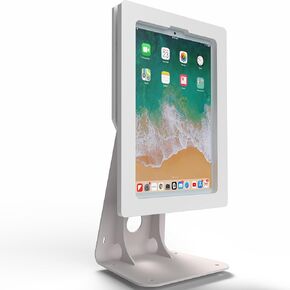TABcare Anti-Theft Acrylic Case with 360 Rotate 180 Swivel Metal Desktop Stand & 90-Degree Charge Cable for Apple iPad Tablet (Black, iPad 10 10.9)