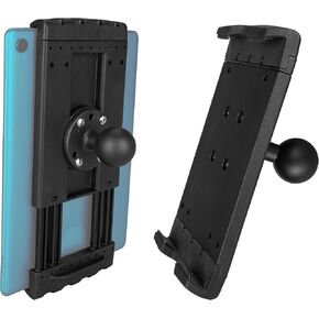 Tablet Holder, Spring-Loaded Tablet Mount Compatible with 7.5"-10.2" Tablets and iPads, Featuring a 1.5"/C-Size Ball. Fits All C-Size Double Socket arms.