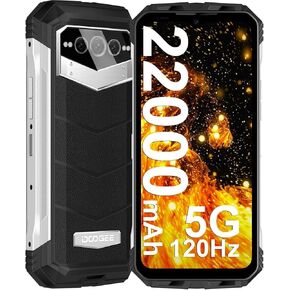 DOOGEE V MAX Rugged Phone 5G,20GB +256GBDimensity 1080 Octa Core 2.6GHz 6nm| 6.6" 120Hz FHD+ Display | Support OTG, NFC Support Fingerprint 108MP+20MP+16MP AI Triple Camera 20MP Night Vision Camera