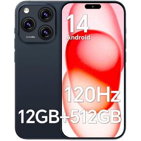 A16 Promax الهواتف غير المؤمنة ، RAM 12GB+512GB ROM ، Snapdragon888 ، 6.7 "شاشة FHD ، 48+108 ميجابكسل كاميرا ، بطارية 6800 مللي أمبير ، SIM مزدوج ، WiFi/Bluetooth/GPS/Android 14 غير مقبول (Pink)