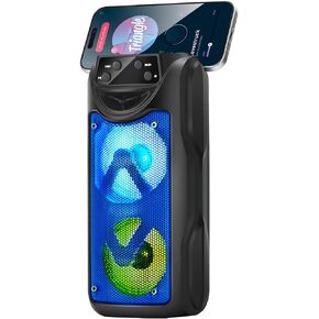 Portable Bluetooth Speaker 10W Dual Pairing True Wireless Stereo HD Sound, with Lights Loud Big Bluetooth, Speaker System with TF Card, for Outdoor Sport Home Party Blue