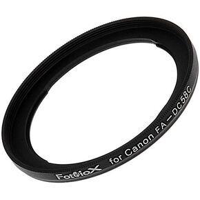 محول مرشح Fotodiox 58mm لـ Canon PowerShot G1X ، G1 X لاستخدام المرشح 58 مم وعدسات إضافية ، لتحل محل FA-DC58C