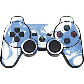 Skinit Decal Gaming Skin for PS3 Dual Shock Wireless Controller - Originally Designed Marbleized Blue Design