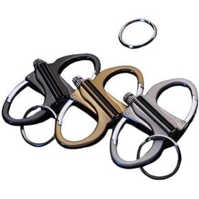 Keychain Lighter, Metal Keychain Match Lighter Permanent Match Infinity Kerosene Refillable, Gift Outdoor Emergency Life Saving Equipment for Outdoor Car and Home