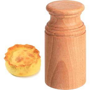 Wooden Pie Dolly Mould - Primitive Kitchen Tool for Pie Making