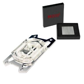 HEATKILLER IV PRO CPU Water Block with Thermal Grizzly KryoSheet (33x33mm) for AMD AM5 CPU, Acrylic