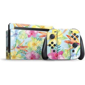 Skinit Decal Gaming Skin Compatible with Nintendo Switch Bundle - Summer Pineapples Design