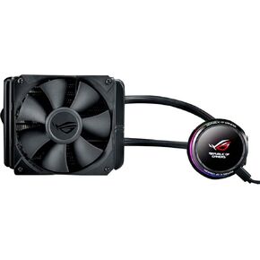 Asus ROG RYUO 240 RGB AIO Liquid CPU Cooler 240mm Radiator Dual 120mm 4-Pin PWM Fan with OLED Panel & Fan Control 1.77"
