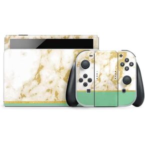 Skinit Decal Gaming Skin Compatible with Nintendo Switch OLED (2021) - Basic Marble Design