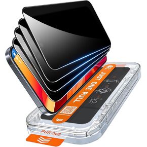 X-it 4-Pack HD Screen Protector for iPhone 15 Plus/16 Plus,[Military Grade Shatterproof],9H+ Tempered Glass,[Automatic dust Removal], 10x Military Protection, [Bubble-Free], Easy to Install,Case Friendly