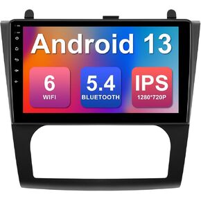 2+32G 9-inch Android 13 Car Stereo for Nissan Altima 2008-2012 (Auto A/C) IPS Touchscreen Screen Car Radio with Carplay & Android Auto Support Backup Camera GPS FM Navi BT SWC