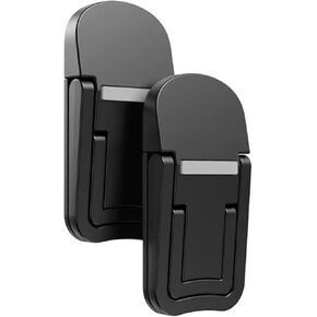 2PCS Laptop Rising Stand 2 Slot Invisible Notebook Holder with Silicone Padding for Multiple Notebooks