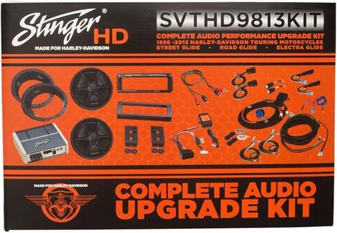 Stinger SVTHD9813KIT Complete Audio System Install Kit for 1998-2013 Harley Davidson Touring Motorcycle in Saudi Arabia