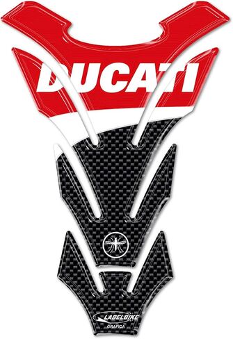 labelbike - 3D Resin Tank Pad Stickers for Decoration and Protection of Motorcycle Fuel Tank Compatible with Ducati Corse in Saudi Arabia