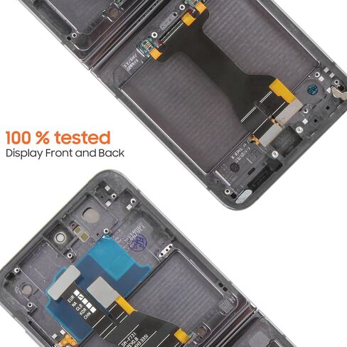 Original Inner Foldable for Samsung Galaxy Z Flip5 Screen Replacement for Samsung Z Flip 5 LCD Display SM-F731B SM-F731U LCD Digitizer Touch Screen Assembly Repair Part with Frame (Black) in Saudi Arabia