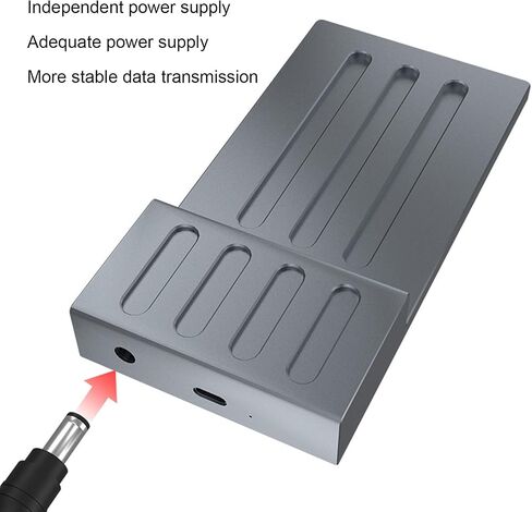 10Gbps U.2 NVMe SSD Docking Station, USB 3.2 Gen 2 to U.2 NVMe SSD Reader Converter Enclosure Docking Station with Indicator Light, for XP/7/8/10/11, OS X (US) in Saudi Arabia