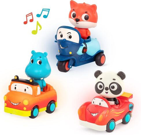 B. toys- Mini Riders- Cars & Animal Characters – Smart Car, Police Car, Van – Toy Cars for Toddlers, Kids – Lights & Sounds – 12 Months + in Saudi Arabia