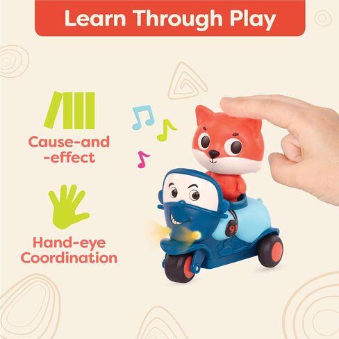 B. toys- Mini Riders- Cars & Animal Characters – Smart Car, Police Car, Van – Toy Cars for Toddlers, Kids – Lights & Sounds – 12 Months + in Saudi Arabia