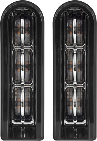 HDBUBALUS Rear Saddlebag Accent LED Insert Filler Support Tail Brake Light Fit for Harley Touring FLHTCU/L Electra Glide FLHT/L Road Glide FLTRUSE CVO FLHR Road King 2014-2020 (Black) in Saudi Arabia