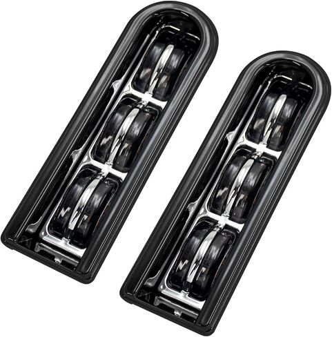 HDBUBALUS Rear Saddlebag Accent LED Insert Filler Support Tail Brake Light Fit for Harley Touring FLHTCU/L Electra Glide FLHT/L Road Glide FLTRUSE CVO FLHR Road King 2014-2020 (Black) in Saudi Arabia