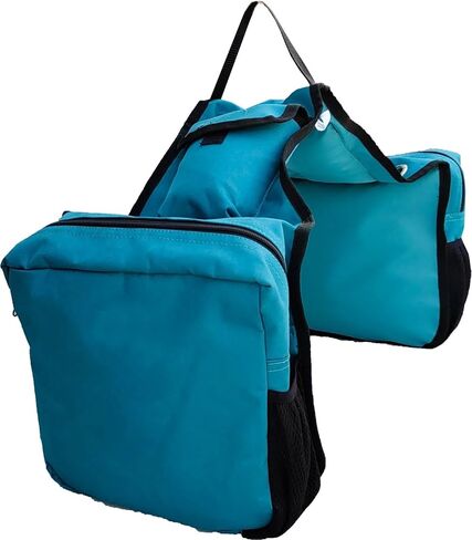 Majestic Ally Insulated Eco Saddle Bag with Mesh Pockets -Black in Saudi Arabia