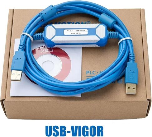 محول USB-VIGOR مناسب VH VB M Series PLC Cable Cable USB إلى RS232 تنزيل Cable VBUSB200 PC-VIGOR in Kuwait