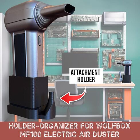 حامل المنظم متوافق مع Wolfbox MF100 Duster Air Duster ، Caddy Storage Caddy مع الوصول إلى ميناء الشحن ، حامل مرفق الأدوات in Saudi Arabia