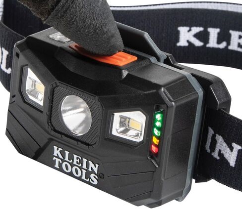 Klein Tools 56048 Rechargeable Auto-Off LED Headlamp, Adjustable Fabric Strap, 400 lms, All-Day Runtime, for Work, Running, Outdoor Hiking in Saudi Arabia