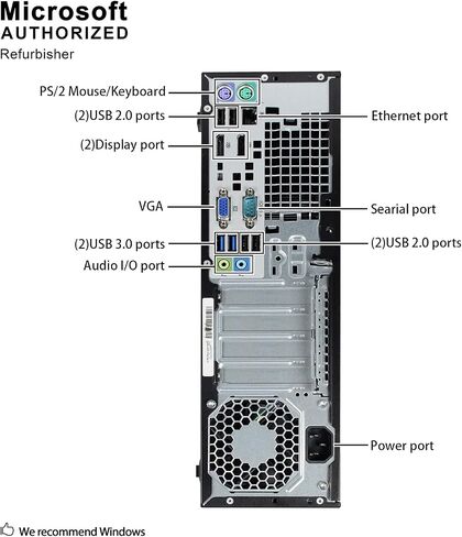 HP Prodesk 600 G1 SFF Slim Business Desktop Computer ، Intel I5-4570 حتى 3.60 جيجاهرتز ، ذاكرة الوصول العشوائي 8 جيجا بايت ، 256 جيجابايت SSD ، DVD ، USB 3.0 ، Windows 10 Pro 64 بت (متجدد) in Kuwait