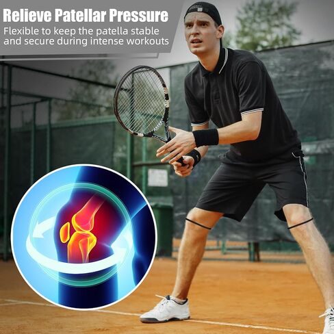 2 PCS Silicone Patella Knee Band for Basketball Patella Tendon Suver in Saudi Arabia