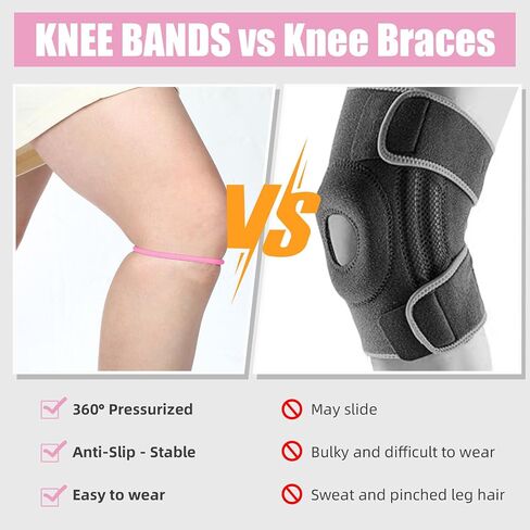 2 PCS Silicone Patella Knee Band for Basketball Patella Tendon Suver in Kuwait