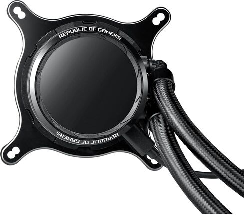 Asus ROG RYUO 240 RGB AIO Liquid CPU Cooler 240mm Radiator Dual 120mm 4-Pin PWM Fan with OLED Panel & Fan Control 1.77" in Saudi Arabia