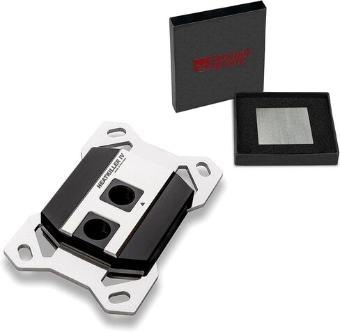 HEATKILLER IV PRO CPU Water Block with Thermal Grizzly KryoSheet (33x33mm) for AMD AM5 CPU, Acrylic in Saudi Arabia
