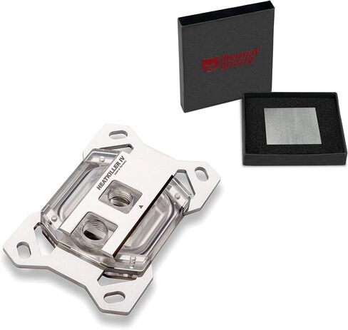 HEATKILLER IV PRO CPU Water Block with Thermal Grizzly KryoSheet (33x33mm) for AMD AM5 CPU, Acrylic in Saudi Arabia