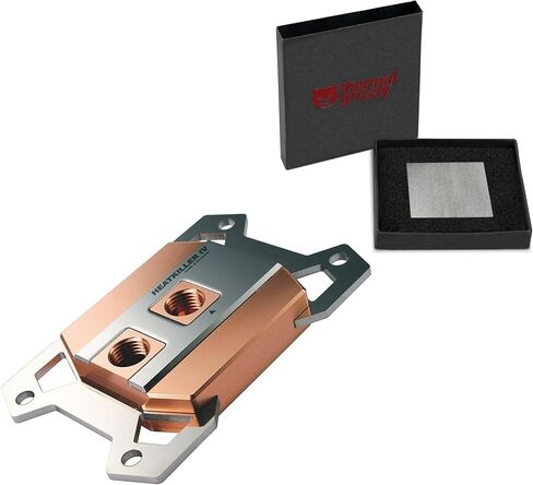 HEATKILLER IV PRO CPU Water Block with Thermal Grizzly KryoSheet (33x33mm) for AMD AM5 CPU, Acrylic in Saudi Arabia