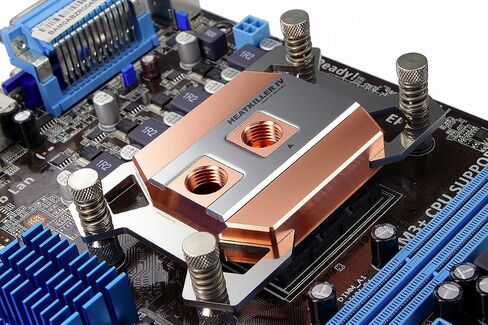 HEATKILLER IV PRO CPU Water Block with Thermal Grizzly KryoSheet (33x33mm) for AMD AM5 CPU, Acrylic in Saudi Arabia
