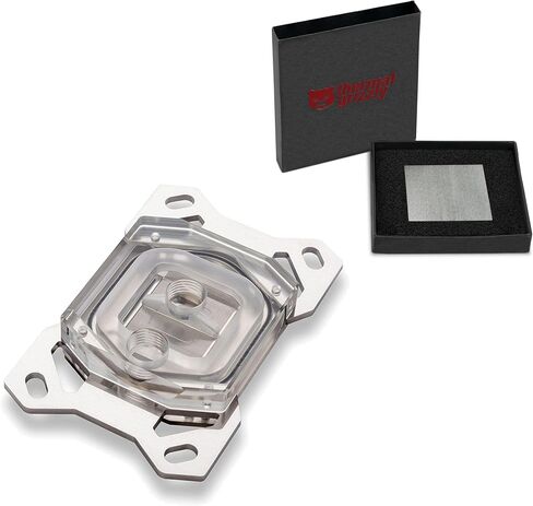 HEATKILLER IV PRO CPU Water Block with Thermal Grizzly KryoSheet (33x33mm) for AMD AM5 CPU, Acrylic in Saudi Arabia