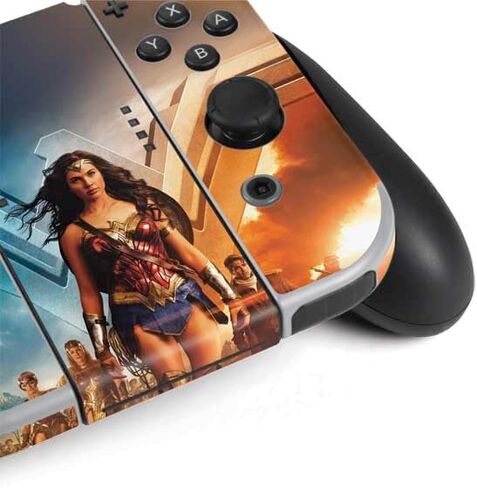 Skinit Decal Gaming Skin Compatible with Nintendo Switch OLED (2021) - Officially Licensed DC Comics Wonder Woman Main Characters Poster Design in Saudi Arabia