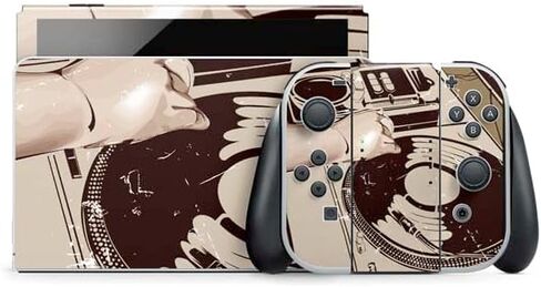 Skinit Decal Gaming Skin Compatible with Nintendo Switch OLED (2021) - DJ Spinning Design in Saudi Arabia