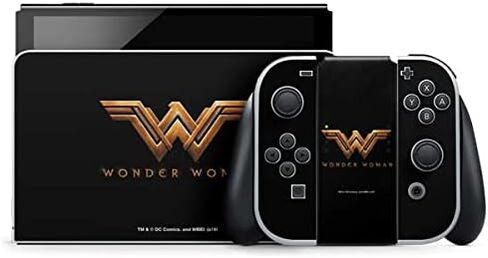 Skinit Decal Gaming Skin Compatible with Nintendo Switch OLED (2021) - Officially Licensed DC Comics Wonder Woman Main Characters Poster Design in Saudi Arabia