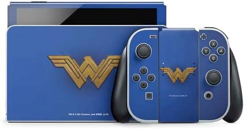Skinit Decal Gaming Skin Compatible with Nintendo Switch OLED (2021) - Officially Licensed DC Comics Wonder Woman Main Characters Poster Design in Saudi Arabia