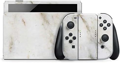 Skinit Decal Gaming Skin Compatible with Nintendo Switch OLED (2021) - Basic Marble Design in Saudi Arabia