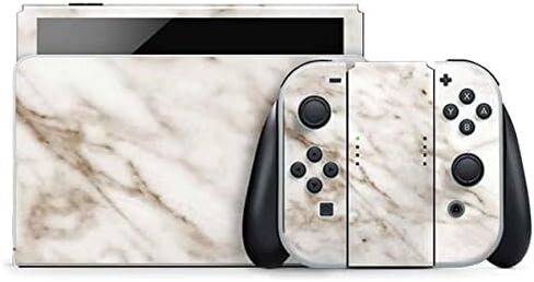 Skinit Decal Gaming Skin Compatible with Nintendo Switch OLED (2021) - Basic Marble Design in Saudi Arabia