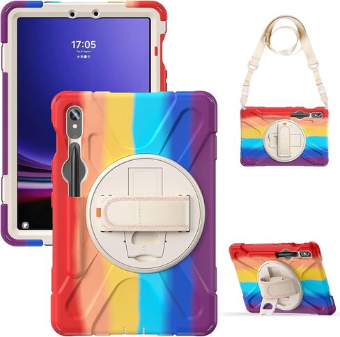 غطاء قرص مضاد للأصفر متوافق مع Samsung Galaxy Tab S9 Fe Case SM-X510/SM-X516 11 بوصة مع حامل القلم ، وقضية حماية قطرة مقاومة للصدمات الثقيلة مع حامل القلم ، حزام الكتف in Kuwait