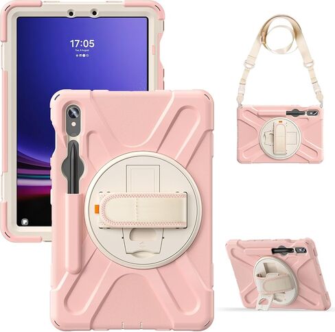 غطاء قرص مضاد للأصفر متوافق مع Samsung Galaxy Tab S9 Fe Case SM-X510/SM-X516 11 بوصة مع حامل القلم ، وقضية حماية قطرة مقاومة للصدمات الثقيلة مع حامل القلم ، حزام الكتف in Kuwait