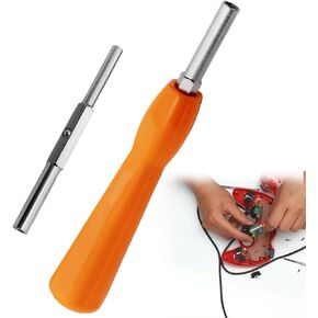 مفك البراغي مزدوج اللعبة 4.5 مم و 3.8 مم (Orange) S2 Tool Tool Steel متوافق مع لوحات المفاتيح Nintendo ، NES ، SNES ، N64 ، Gameboy ، GameCube ، Virtual Boy