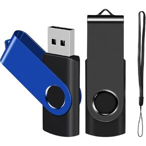 EASTBULL USB Flash Drive Bulk 8GB 2 Pack with Lanyards USB 2.0 Thumb Drive Bulk Memory Stick USB Storage