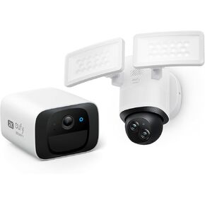 Eufy Security Solocam C210 ، الكاميرا اللاسلكية في الهواء الطلق ، دقة 2K دقة الكاميرا الكاميرا E340 سلكية ، 360 درجة وعاء والإمالة